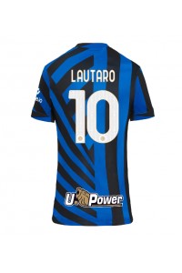 Inter Milan Lautaro Martinez #10 Jalkapallovaatteet Naisten Kotipaita 2024-25 Lyhythihainen